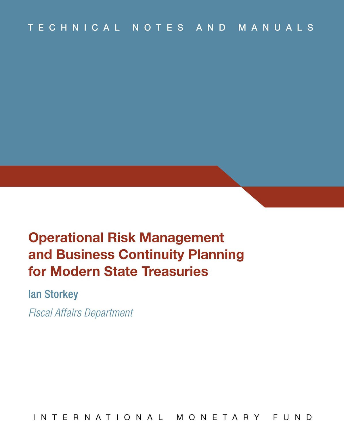 Operational Risk Management and Business Continuity Planning for Modern State Treasuries