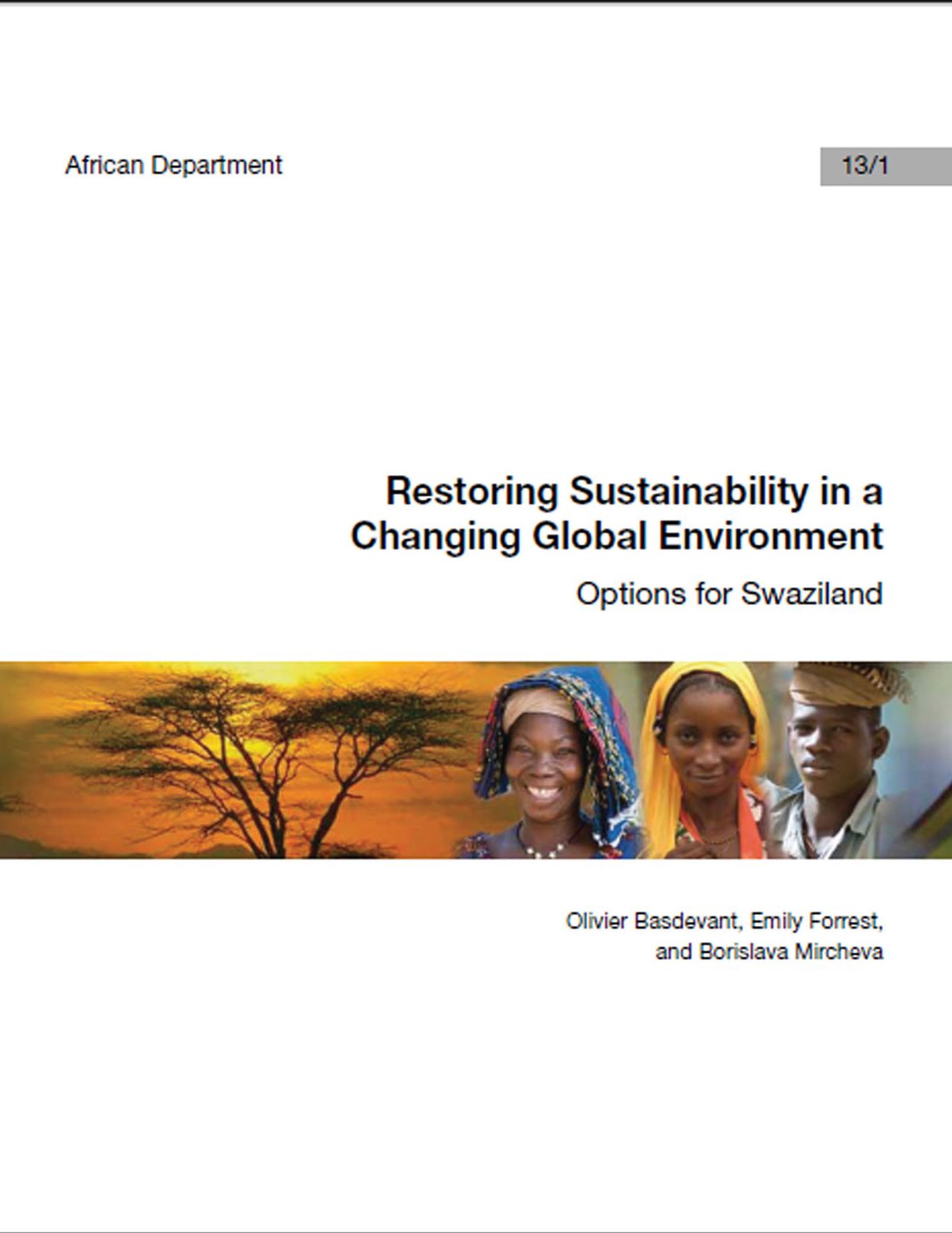 Restoring Sustainability in a Changing Global Environment: Options for Swaziland