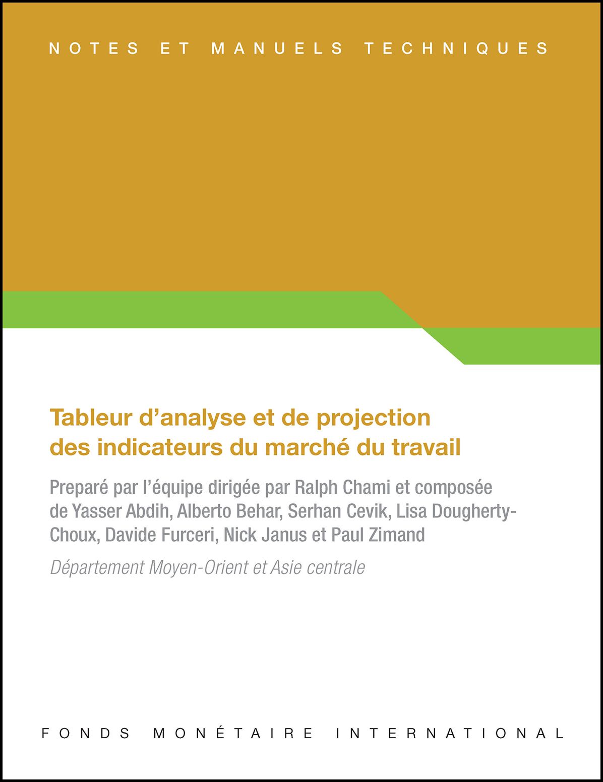 A Template for Analyzing and Projecting Labor Market Indicators