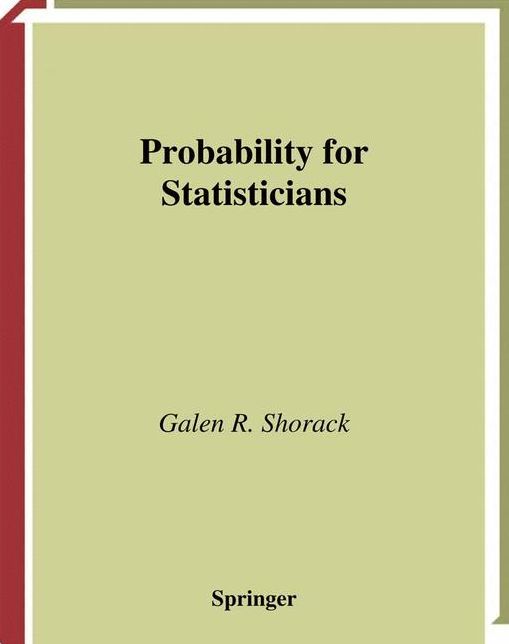 Probability for Statisticians