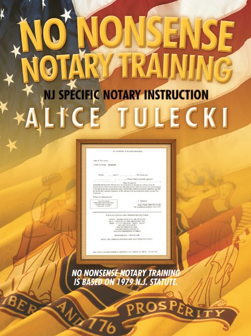 No Nonsense Notary Training: N.J. State Specific Notary Public Training