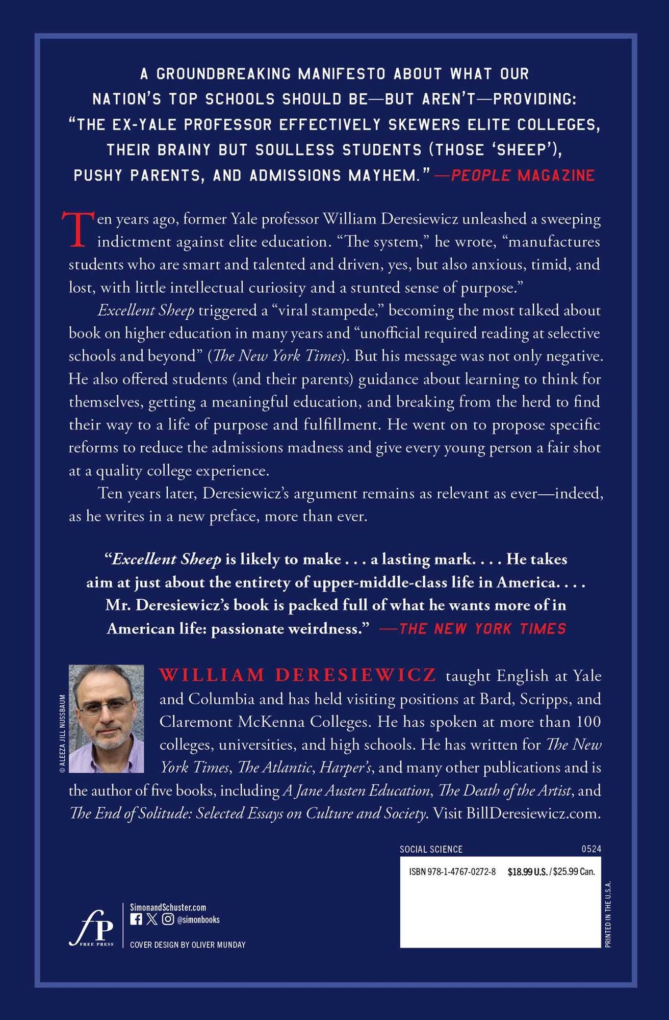 Excellent Sheep: The Miseducation of the American Elite and the Way to a Meaningful Life