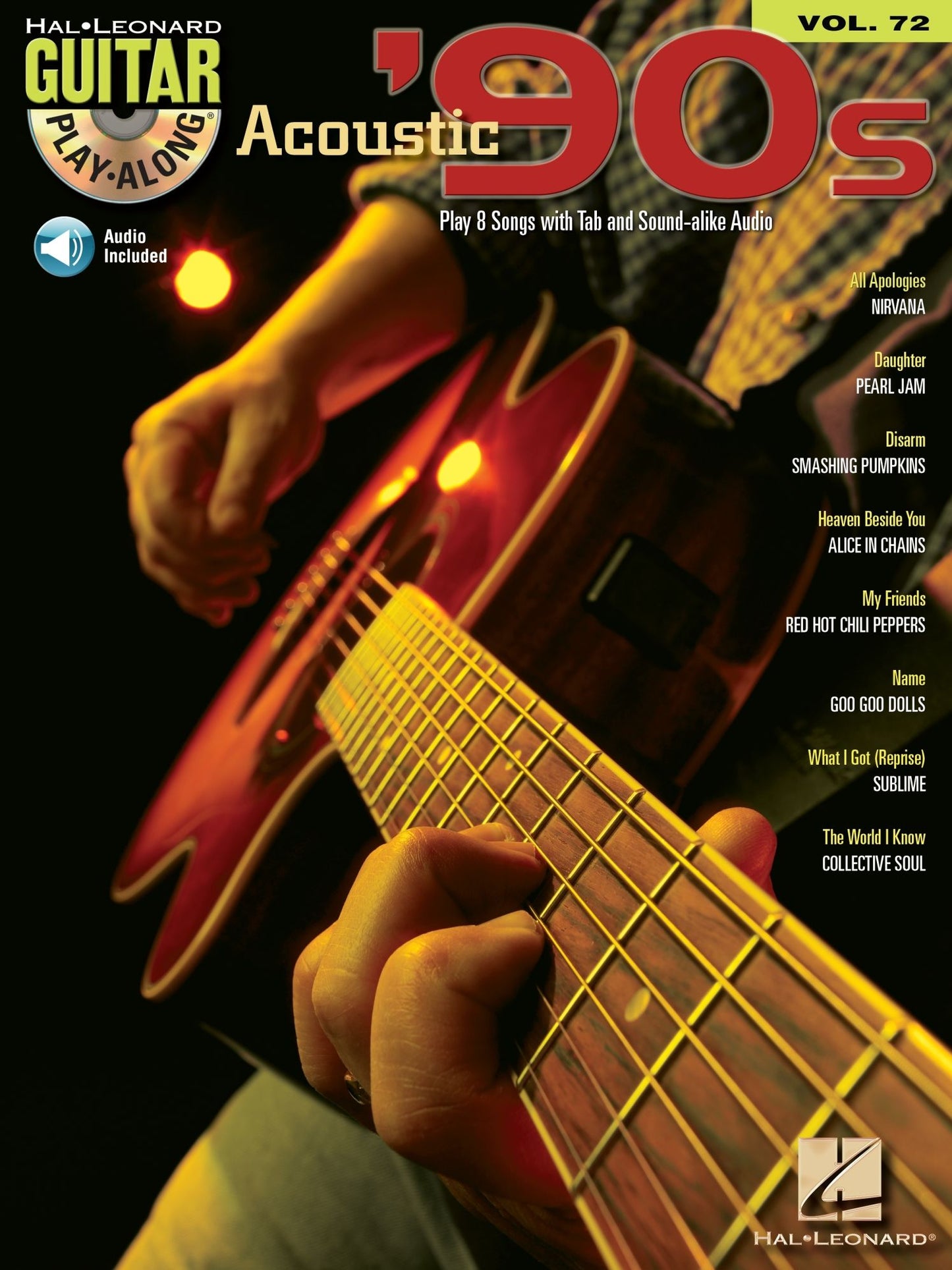 Acoustic '90s: Guitar Play-Along Volume 72