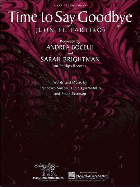 Time to Say Goodbye (Sheet Music): (Con Te Partiro)