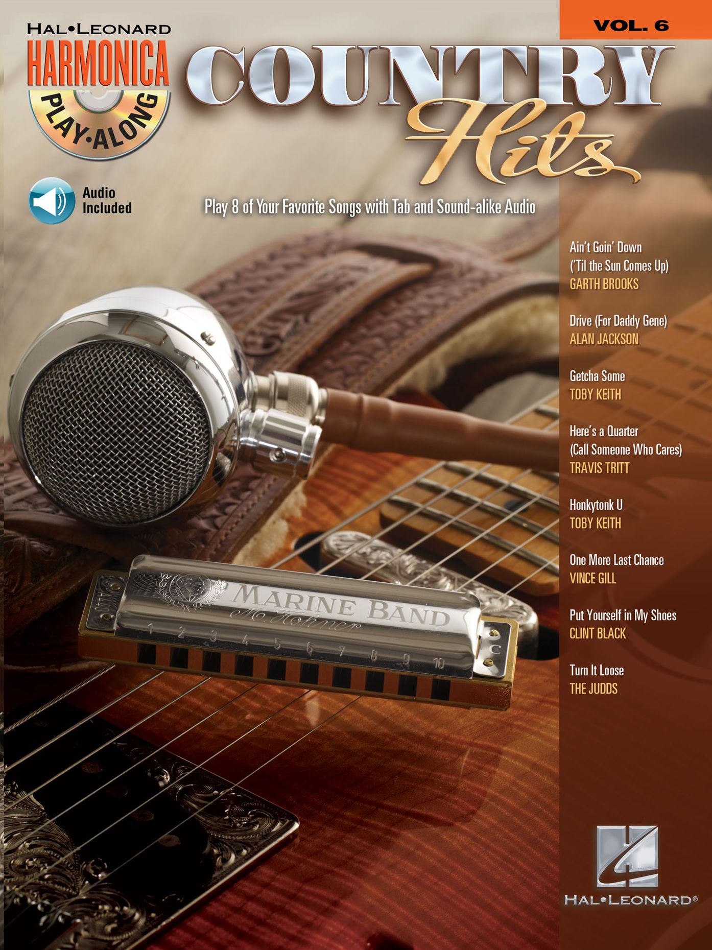 Country Hits (Songbook): Harmonica Play-Along Volume 6