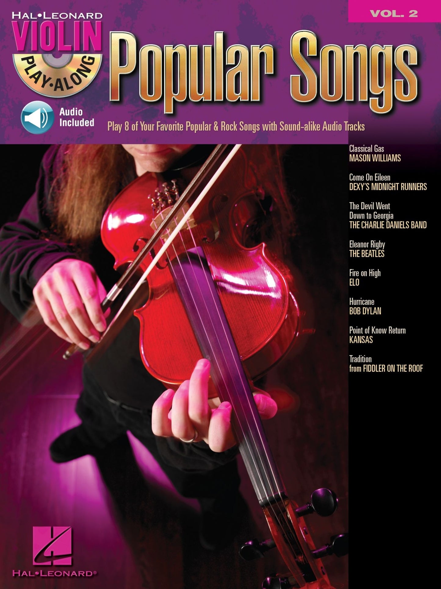 Popular Songs (Songbook): Violin Play-Along Volume 2