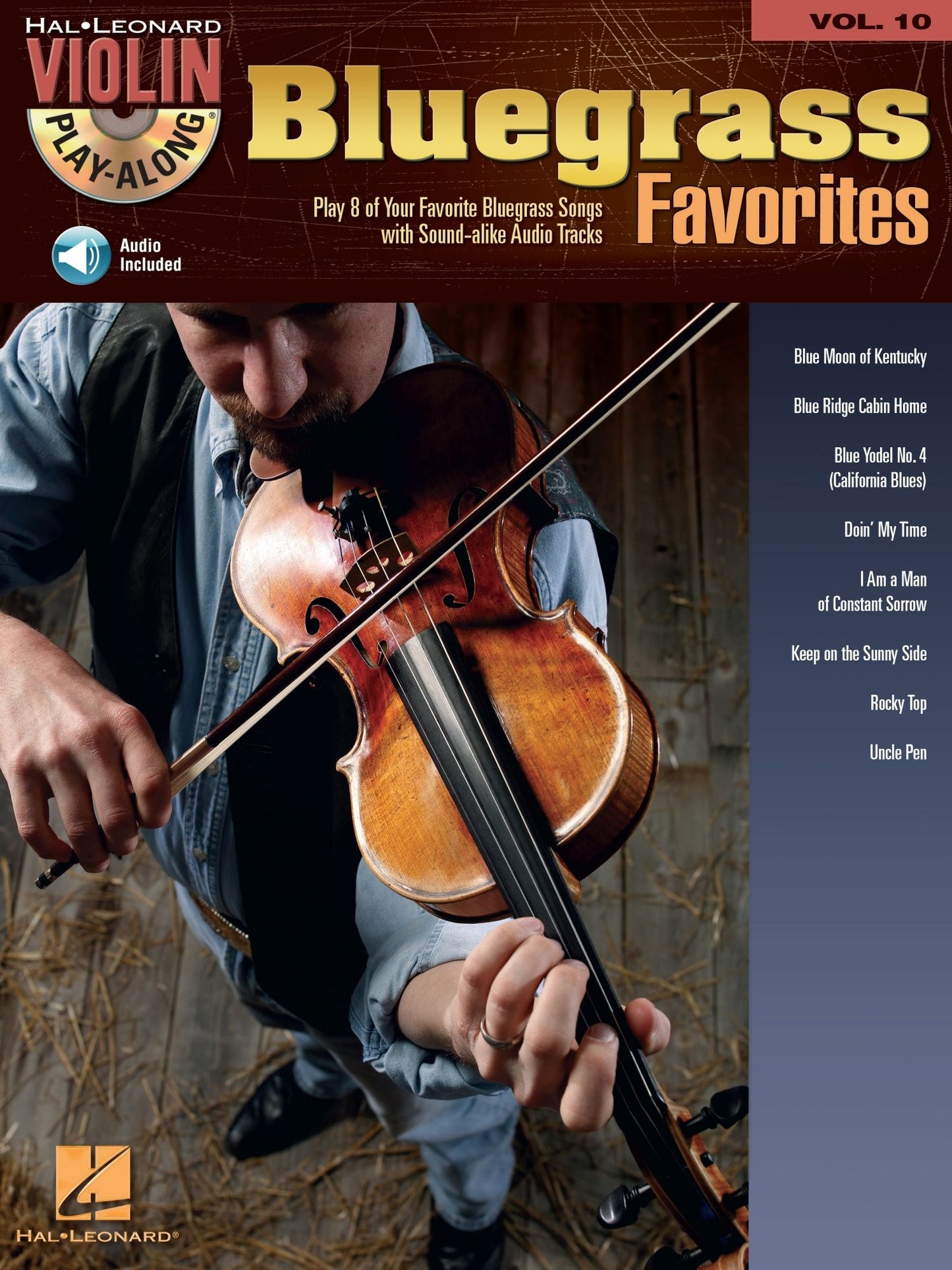 Bluegrass Favorites (Songbook): Violin Play-Along Volume 10