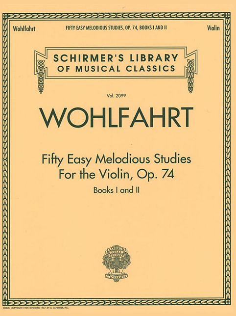Fifty Easy Melodious Studies For The Violin, Op. 74, Books 1 And 2