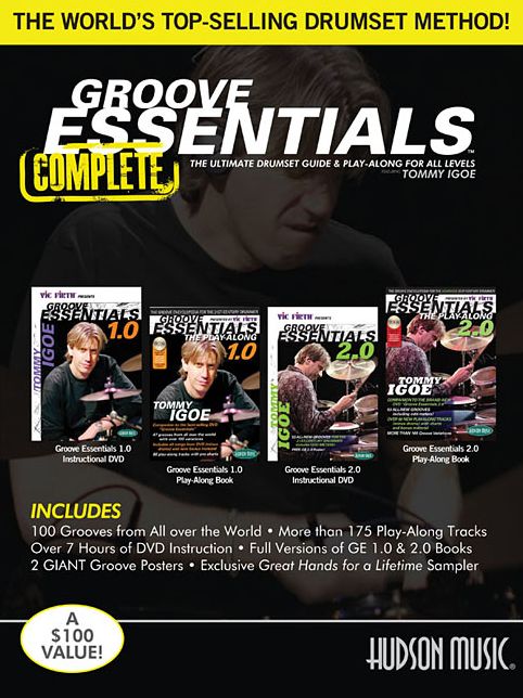 Tommy Igoe - Groove Essentials 1.0/2.0 Complete: Includes 2 Books, 2 Posters and Online Audio and Video
