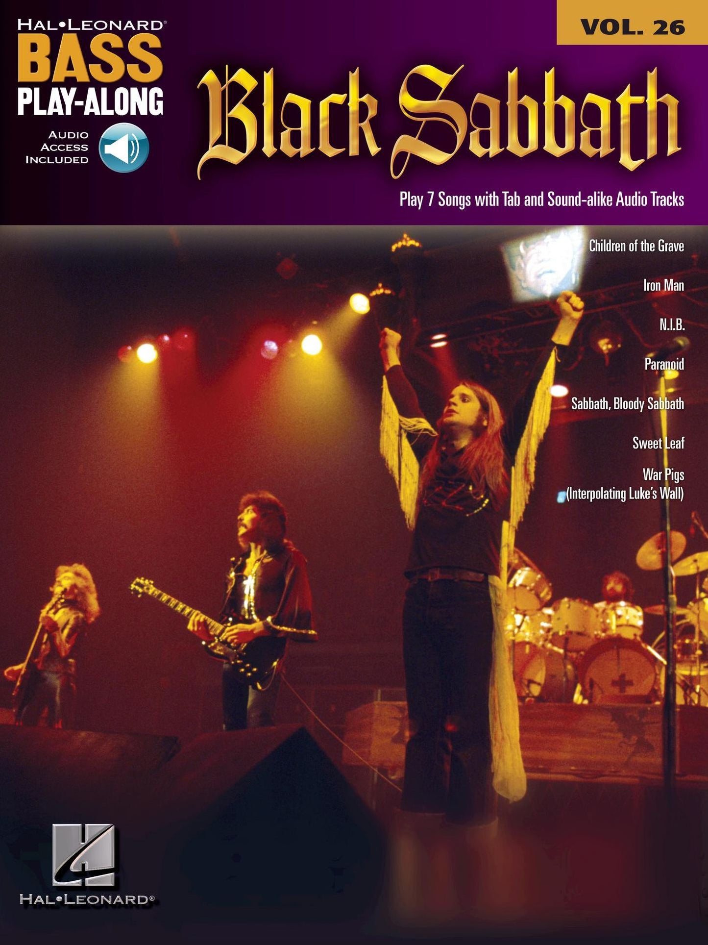 Black Sabbath Songbook: Bass Play-Along Volume 26