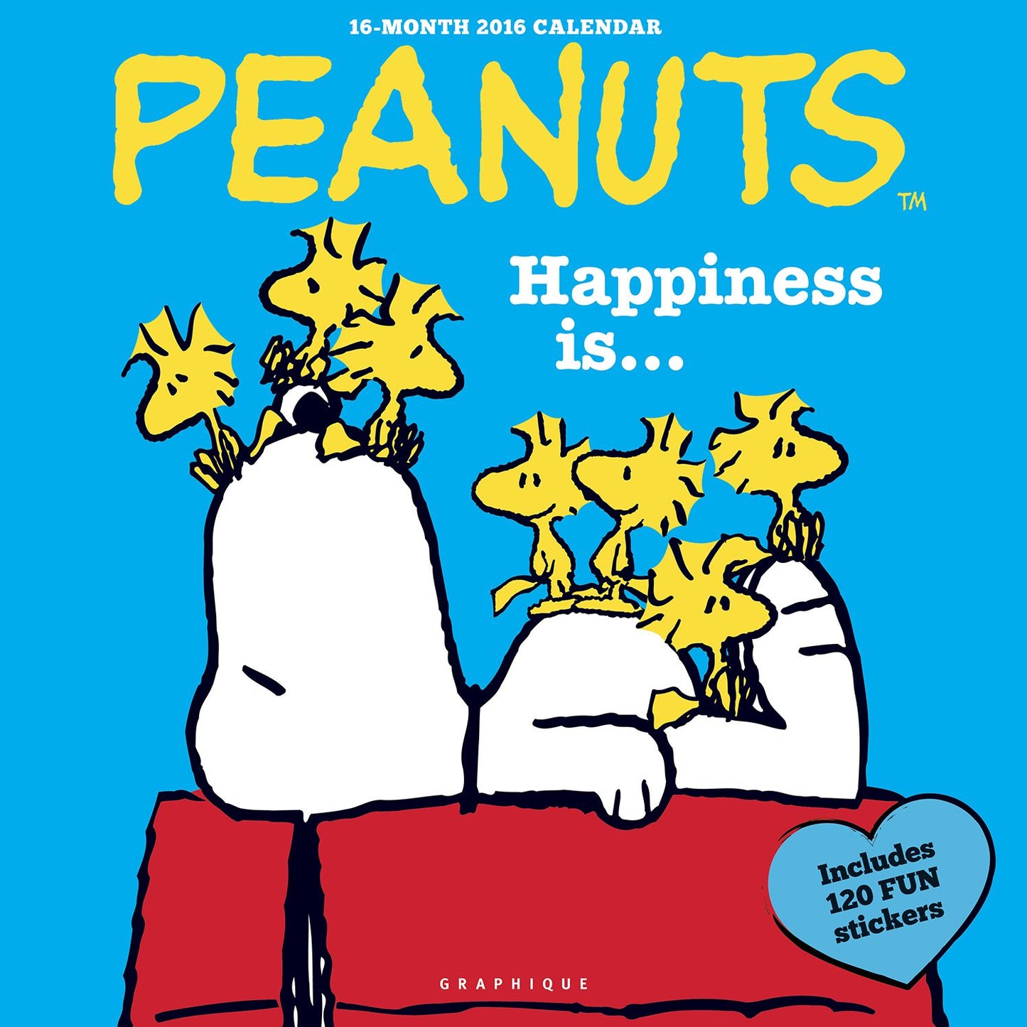 2016 Peanuts Happiness Is Wall Calendar