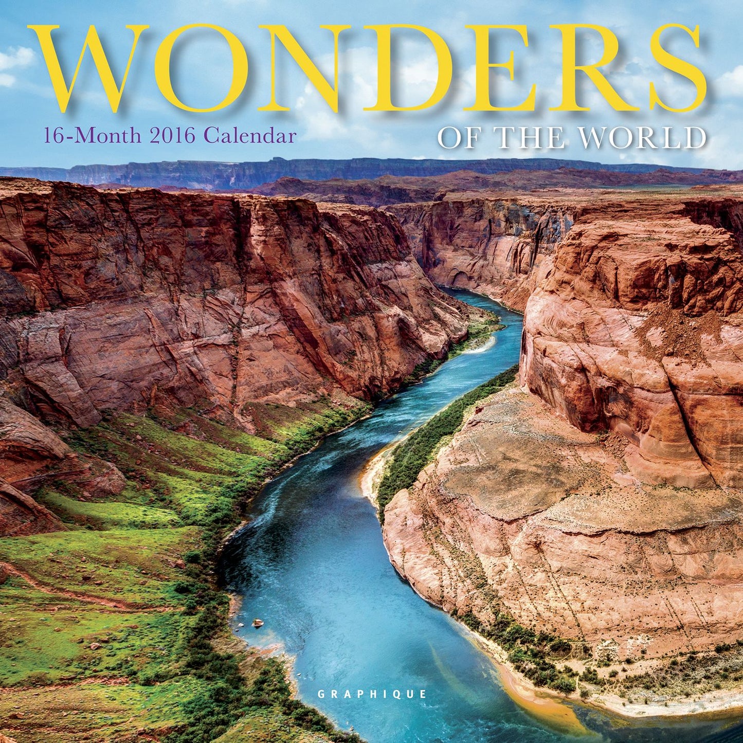 2016 Wonders of the World Mini Wall Calendar