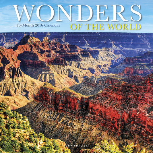 2016 Wonders of the World Wall Calendar