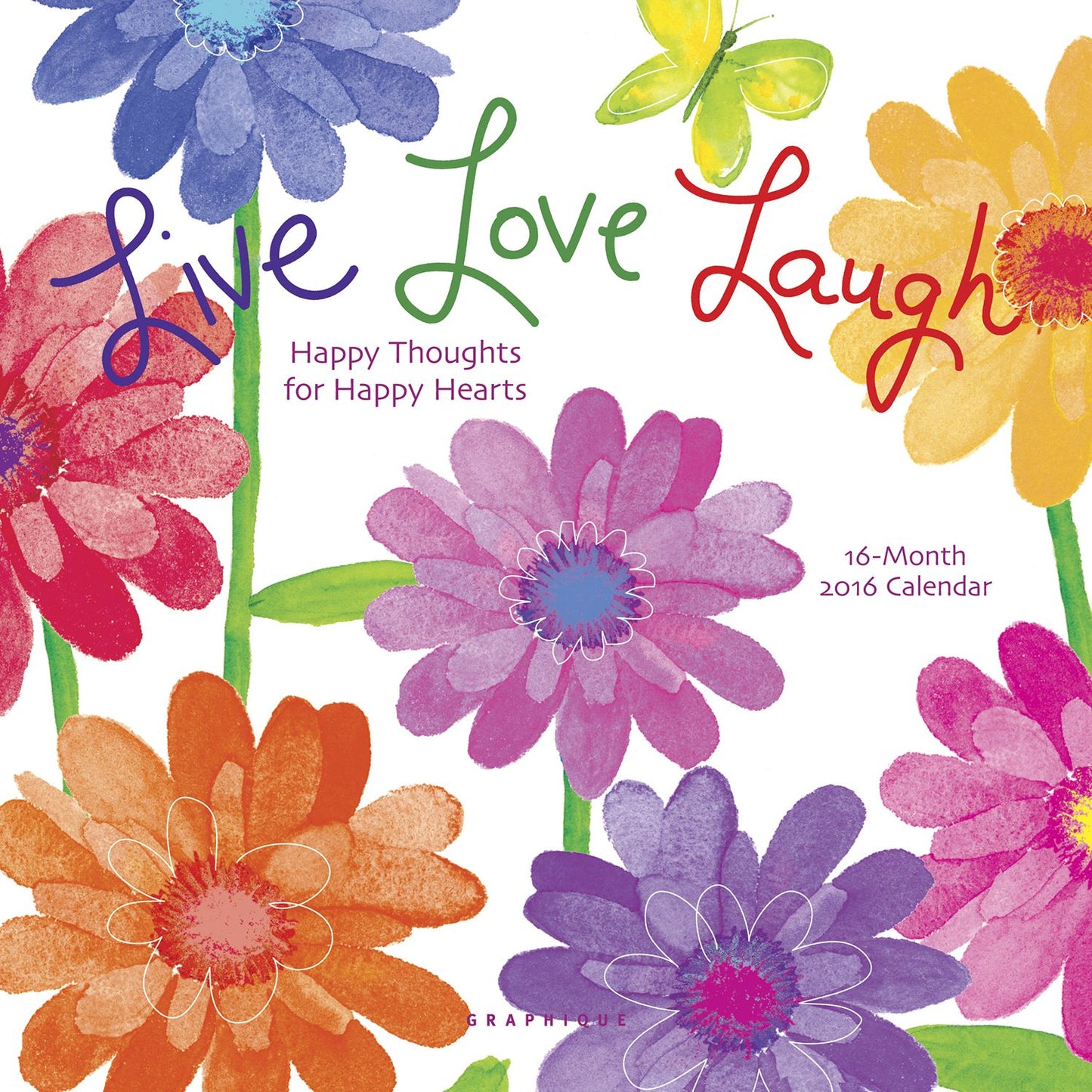 2016 Live Love Laugh Mini Wall Calendar