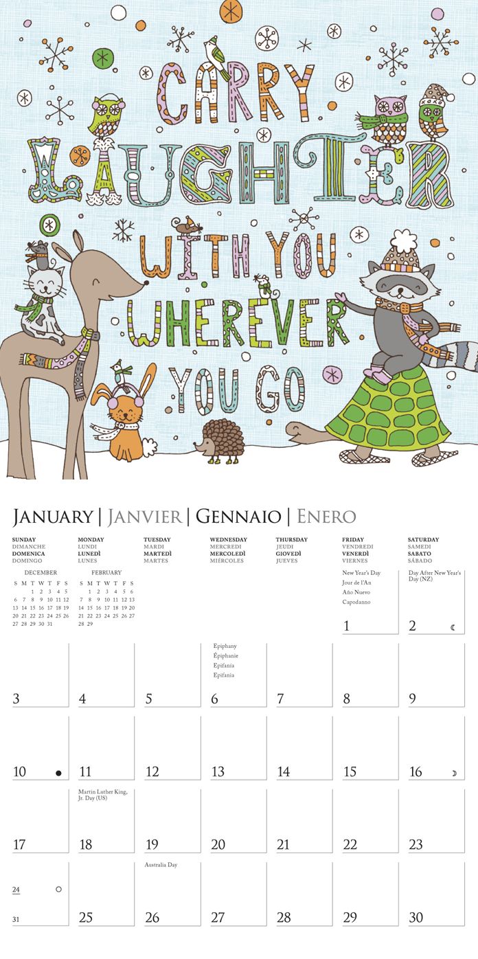 2016 Life is Sweet Mini Wall Calendar