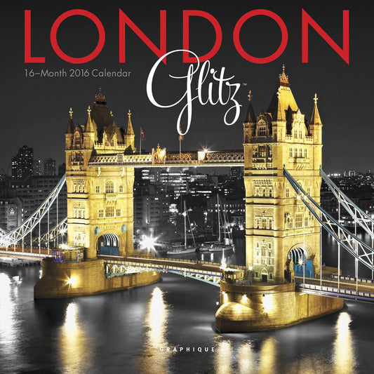 2016 London Glitz Mini Wall Calendar