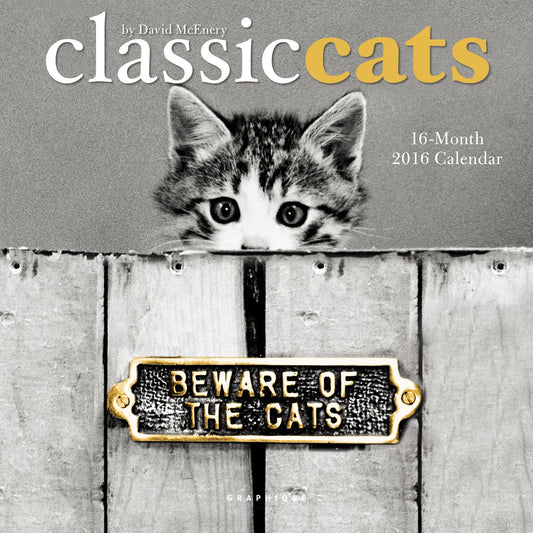 2016 Classic Cats Mini Wall Calendar
