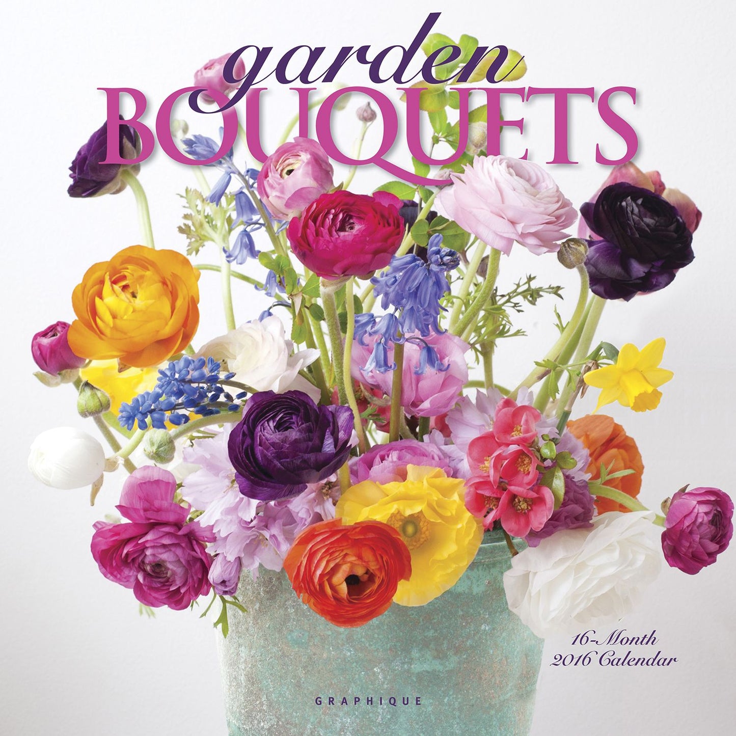 2016 Garden Bouquets Wall Calendar