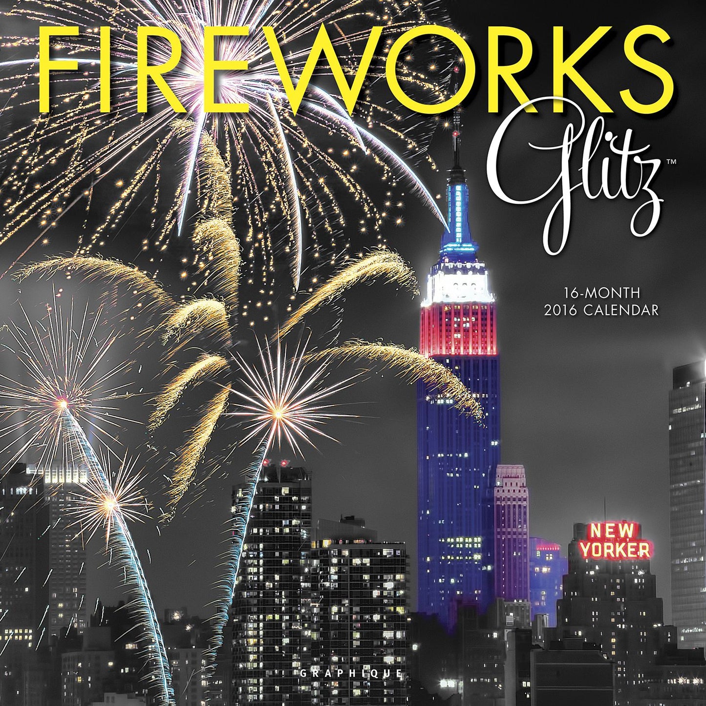 2016 Fireworks Glitz Wall Calendar