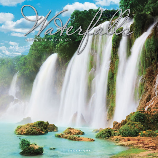 2016 Waterfalls Wall Calendar