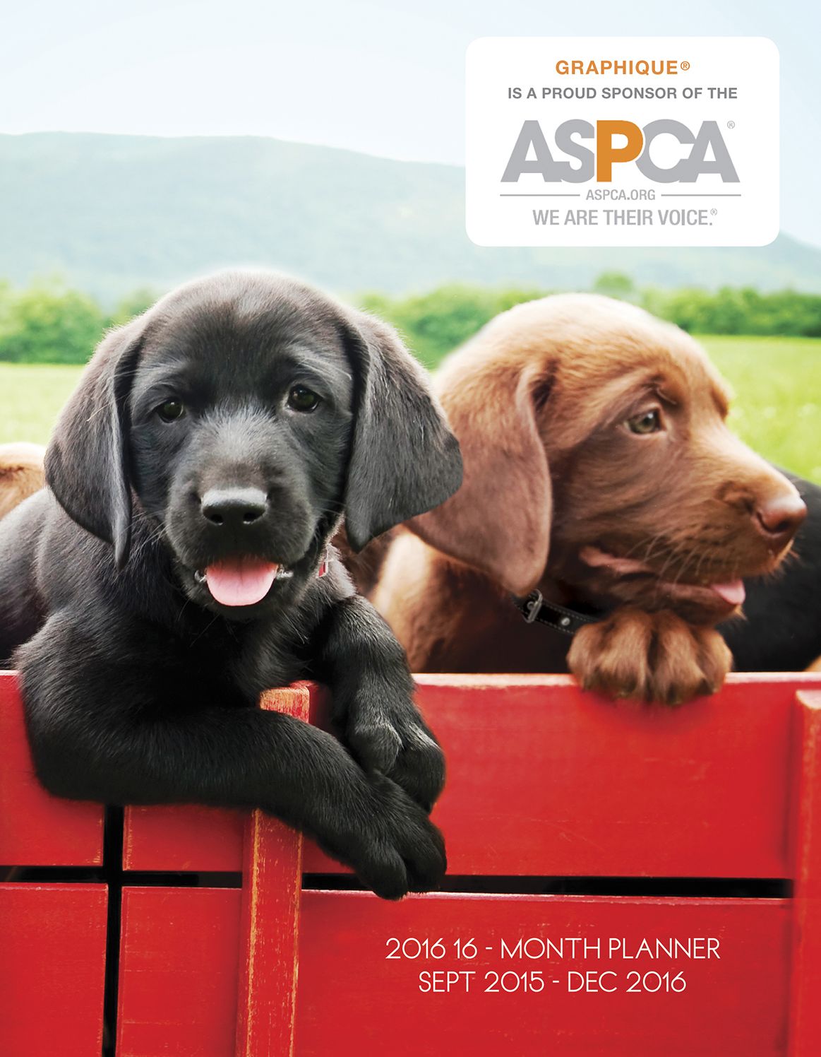 2016 Puppies ASPCA Agenda Calendar