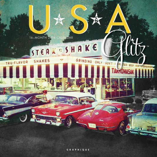2016 USA Glitz Wall Calendar