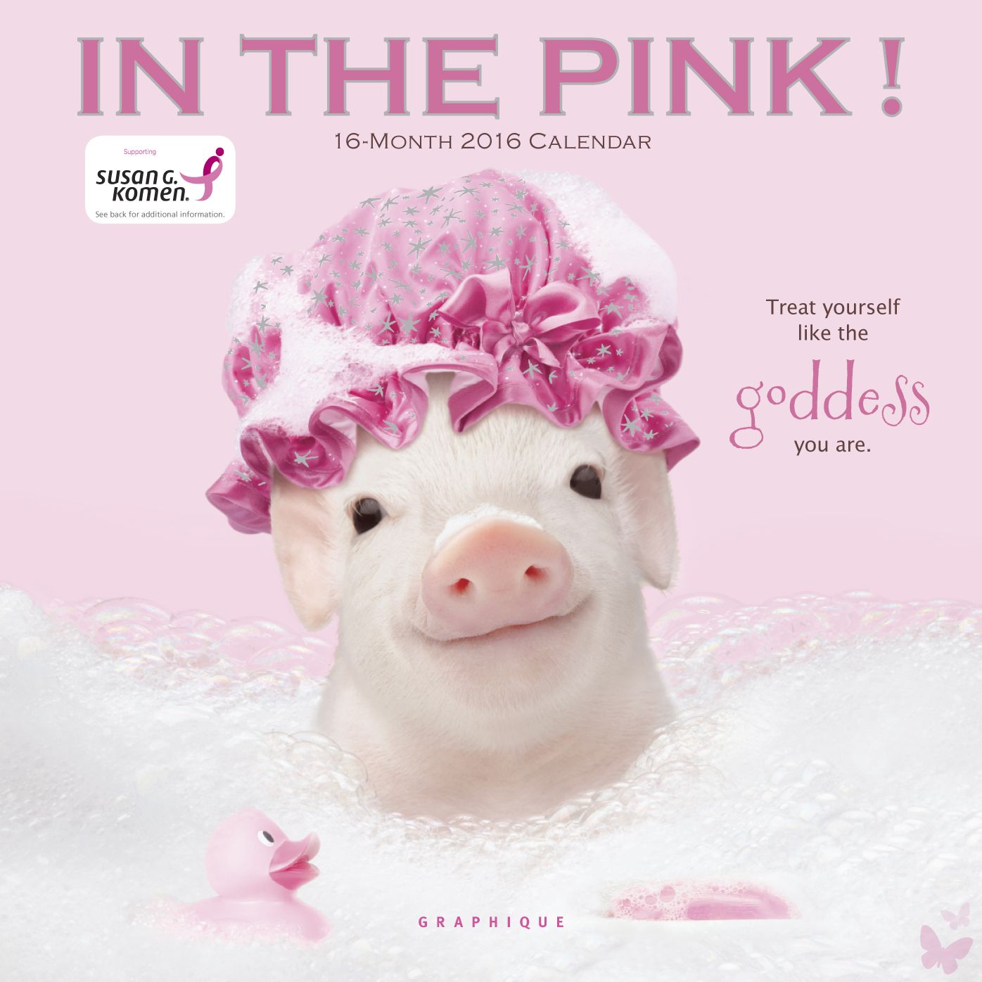 2016 In the Pink! SGK Mini Wall Calendar