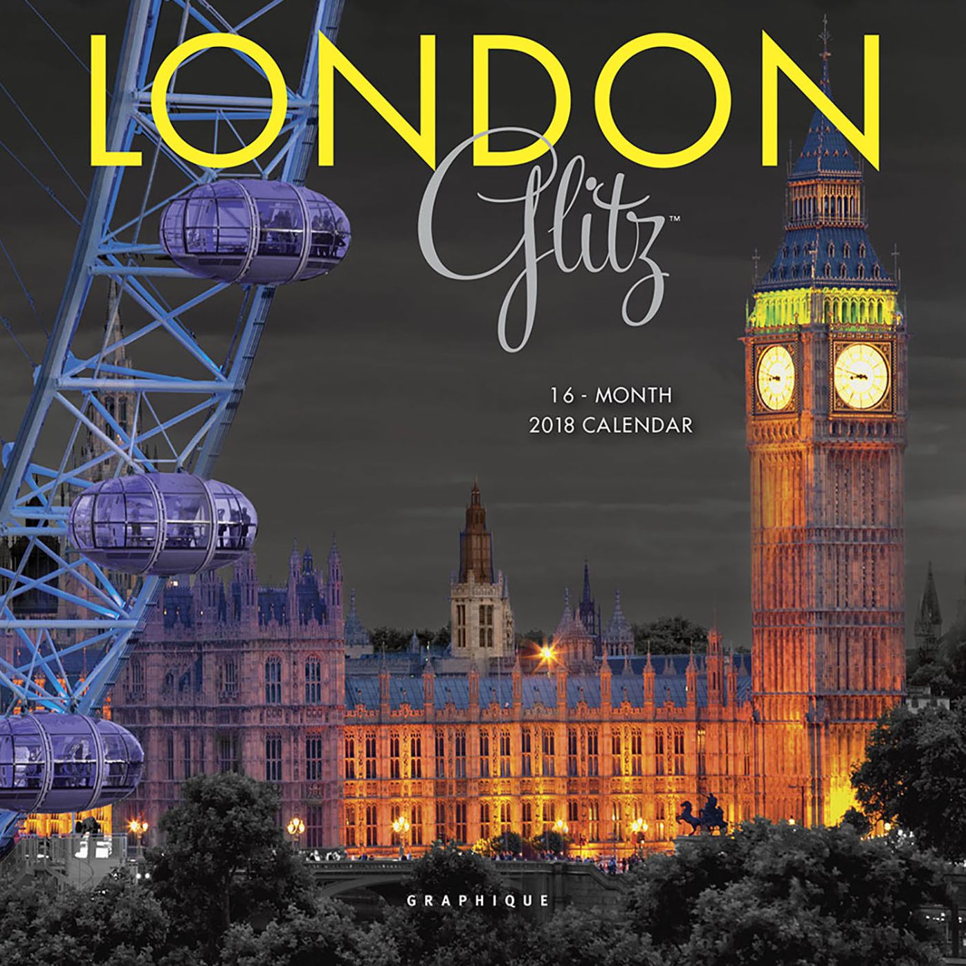 2018 London Glitz Mini Calendar