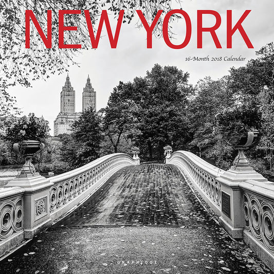 2018 New York Square Wall Calendar