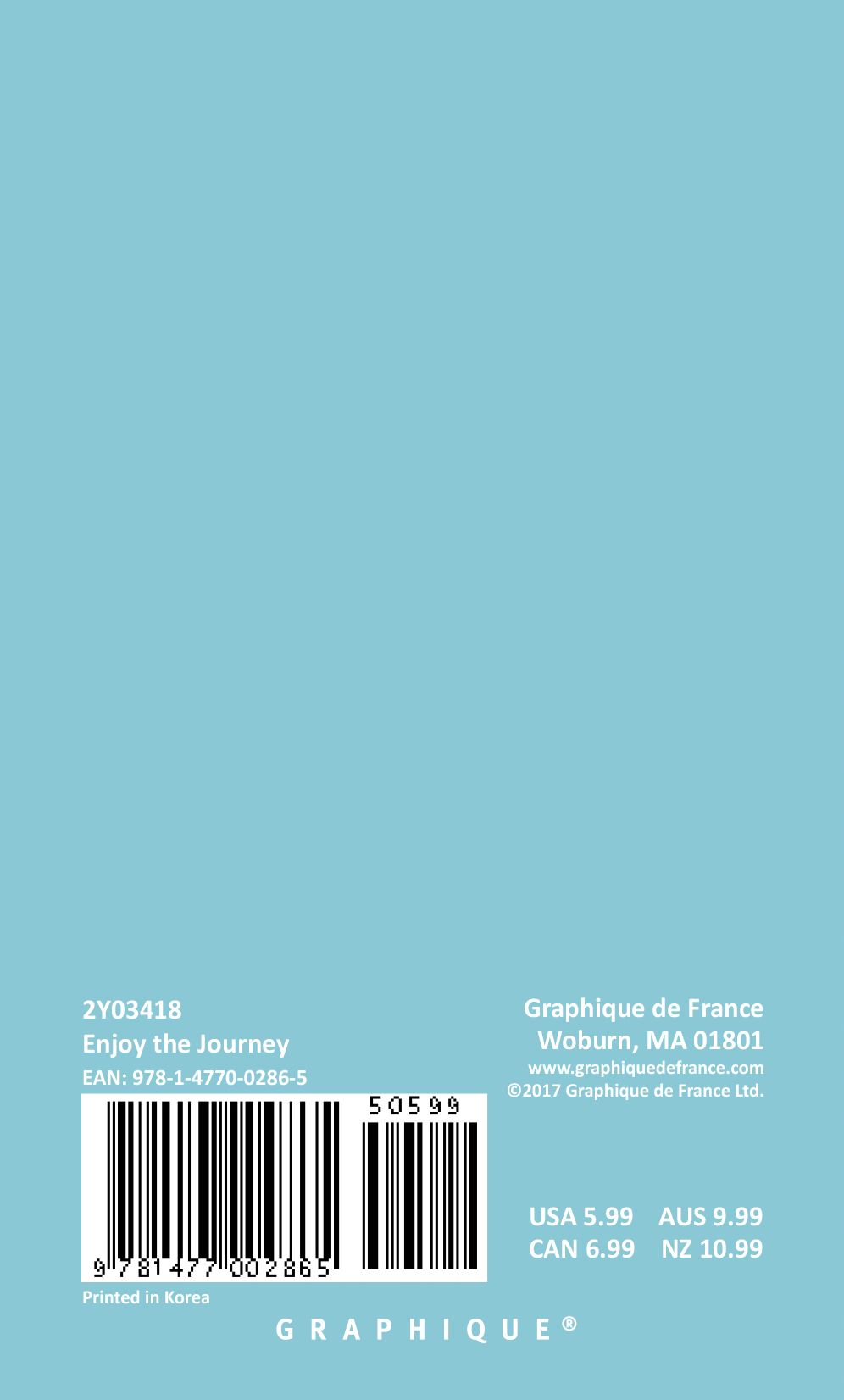 2018 Enjoy the Journey Pocket Planner