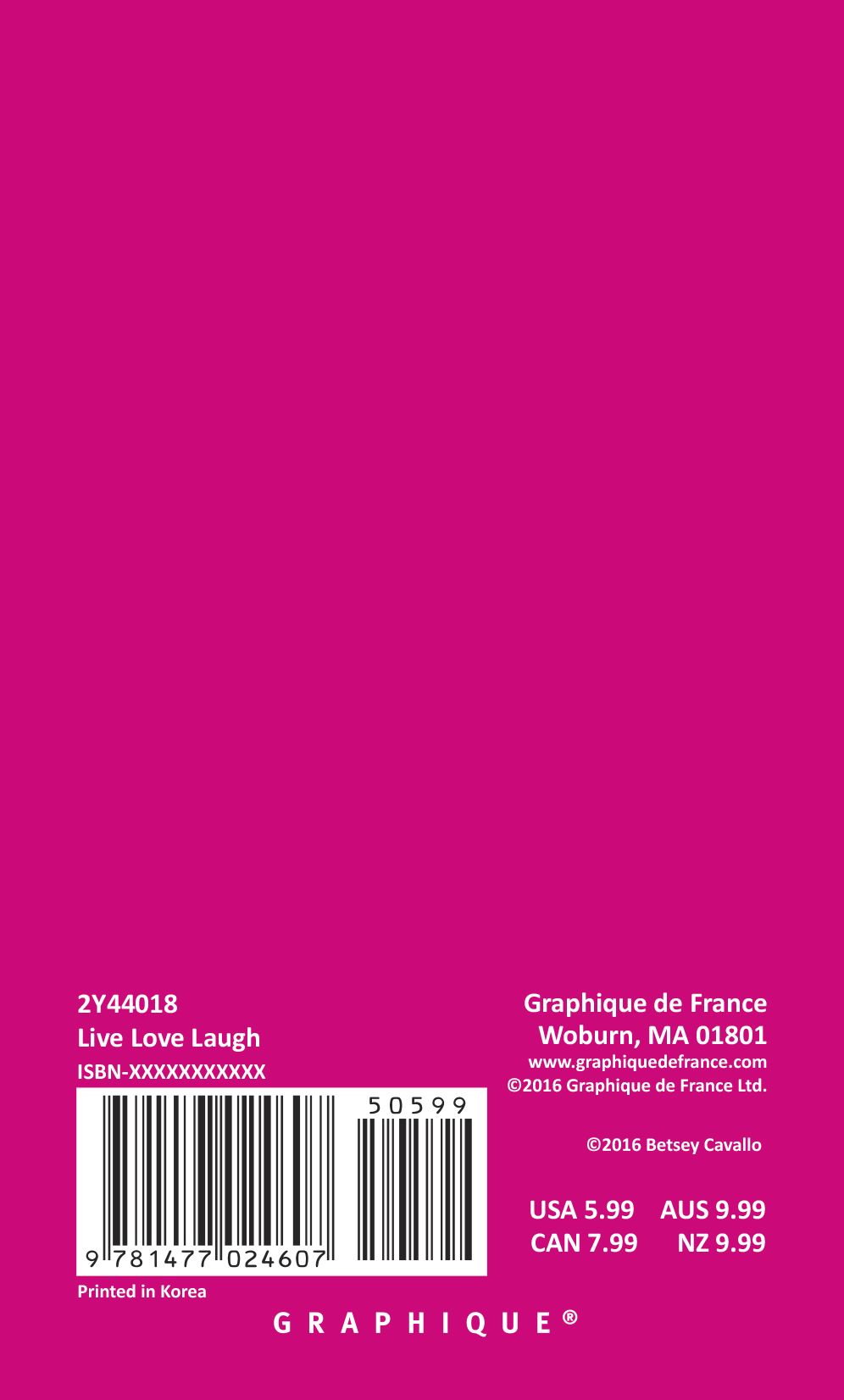 2018 Live Love Laugh Pocket Planner