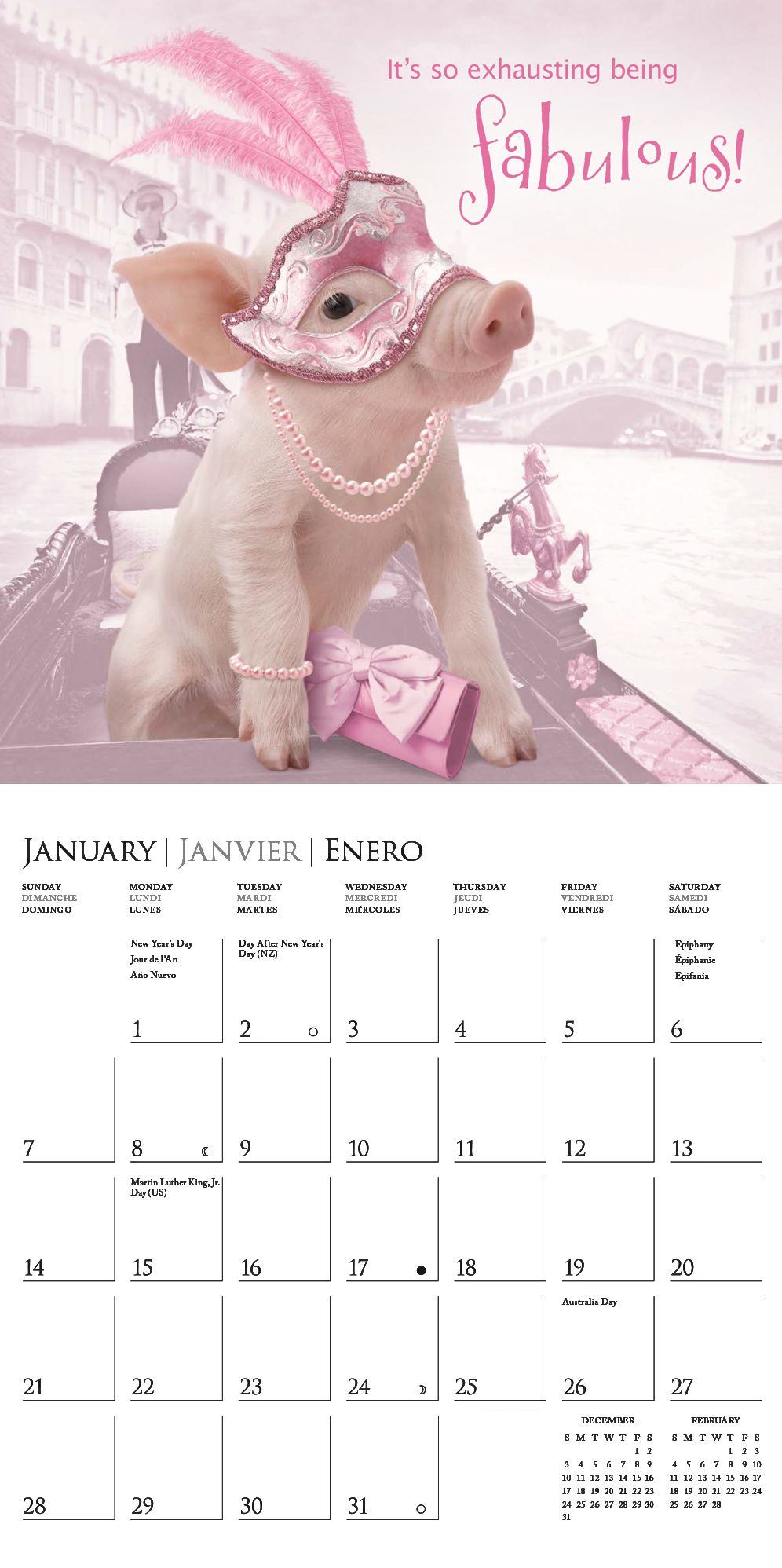 2018 In the Pink SGK! Square Wall Calendar