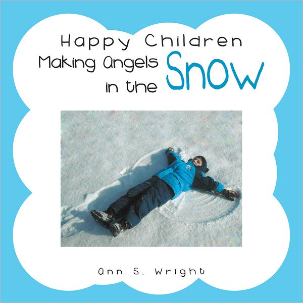 Happy Children Making Angels in the Snow