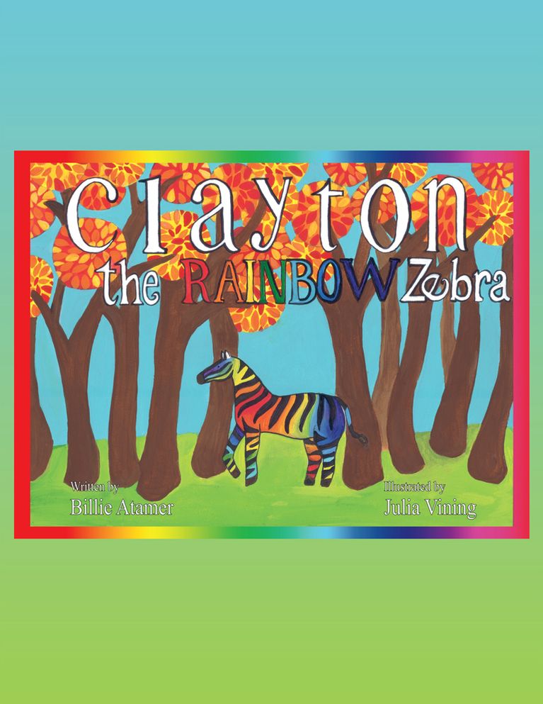 Clayton the Rainbow Zebra
