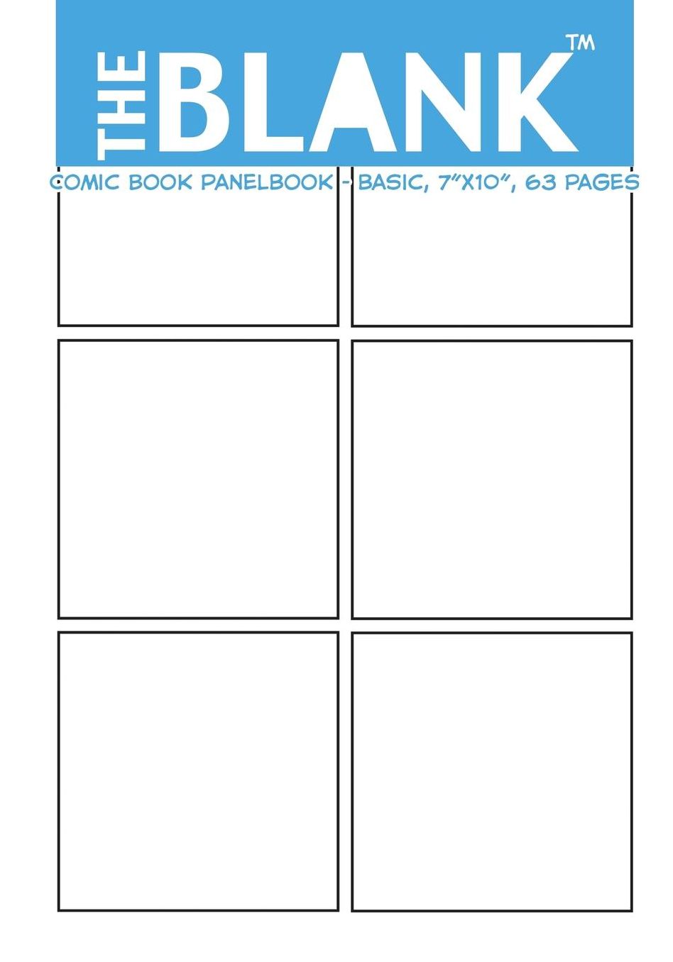 The Blank Comic Book Panelbook - Basic, 7 X10 , 63 Pages