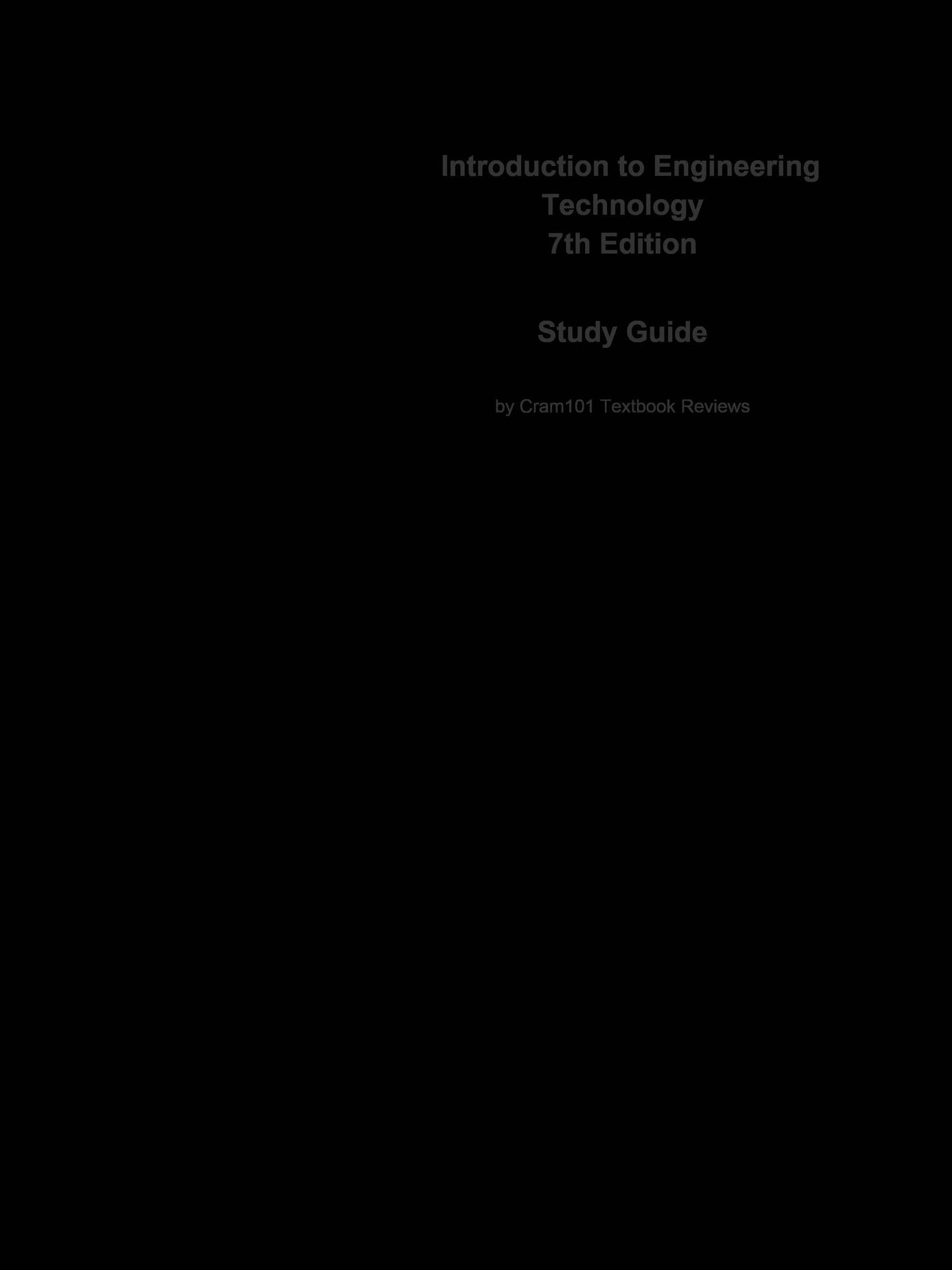 Introduction to Engineering Technology