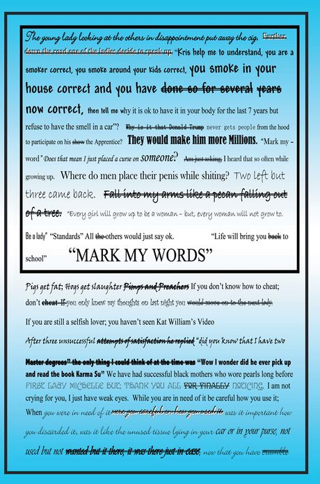 "MARK MY WORDS"