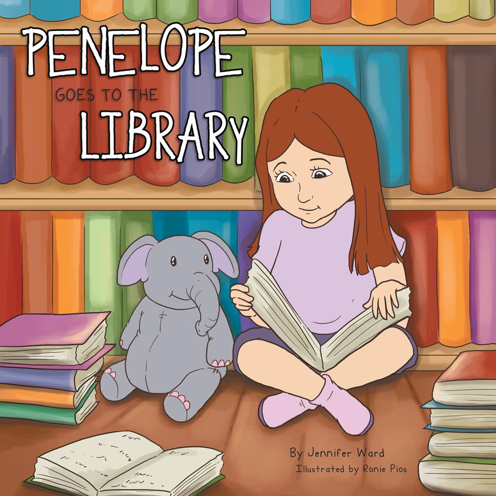 PENELOPE GOES TO THE LIBRARY