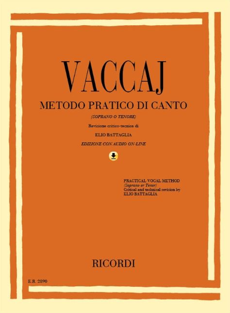 Practical Vocal Method (Vaccai) - High Voice: Soprano/Tenor - Book/CD