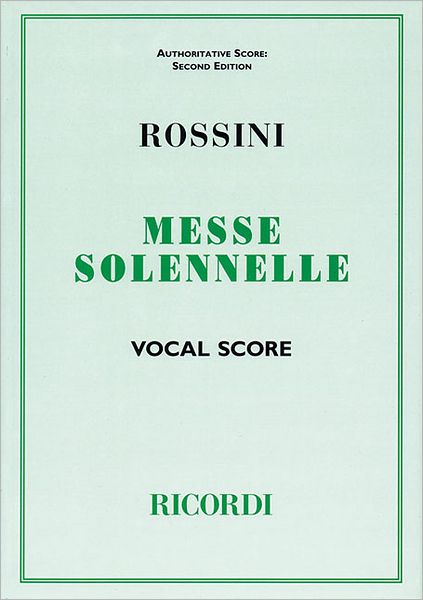Messa Solenne: Vocal Score