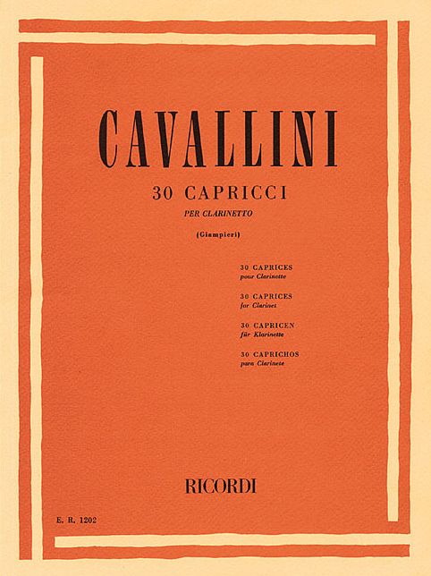30 Capriccios: Clarinet Solo
