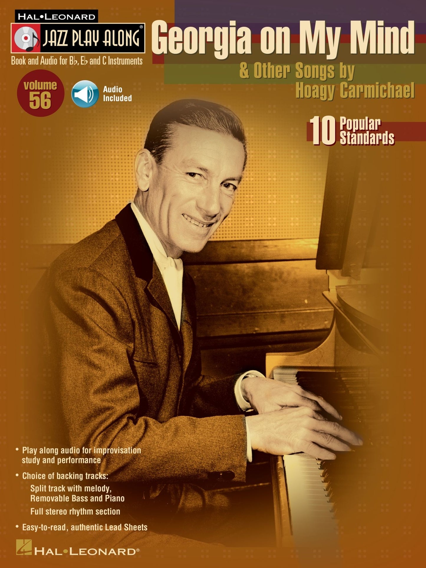 Georgia on My Mind & Other Songs by Hoagy Carmichael (Songbook): Jazz Play-Along Volume 56