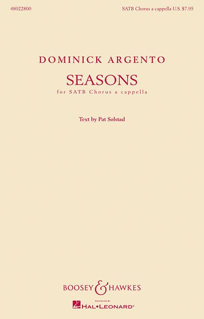 Seasons: SATB Chorus a cappella