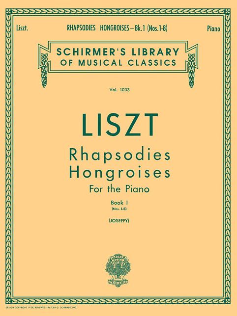 Rhapsodies Hongroises - Book 1: Nos. 1 - 8: Piano Solo
