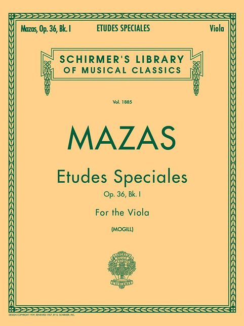 Etudes Speciales, Op. 36 - Book 1: Viola Method