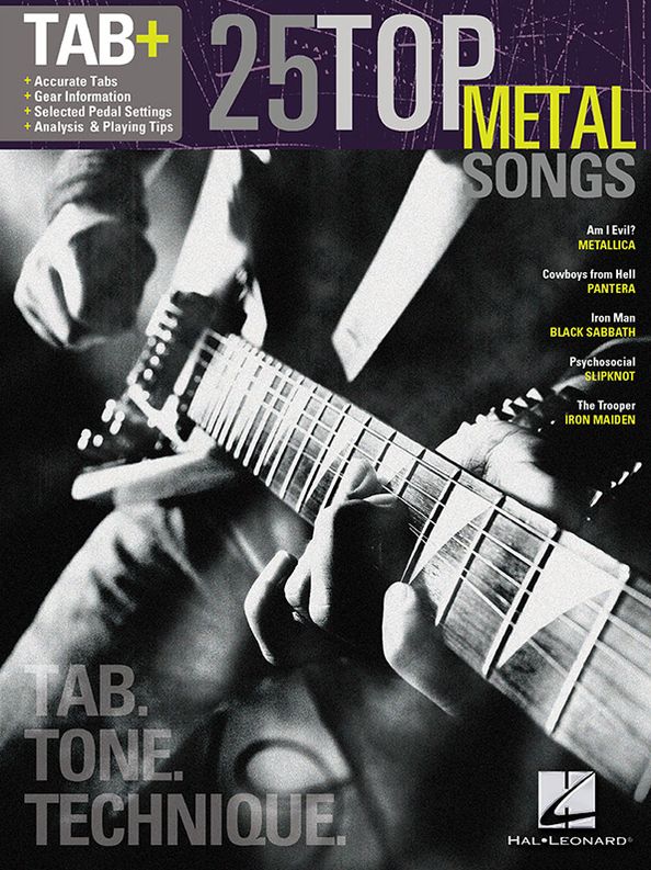 25 Top Metal Songs - Tab. Tone. Technique. (Songbook): Tab+