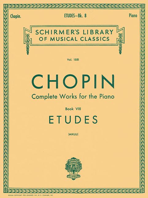 Etudes: Schirmer Library of Classics Volume 1551 Piano Solo, Arr. Mikuli