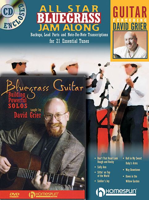 Bluegrass Guitar Bundle Pack: Includes All Star Bluegrass Jam Along for Guitar (Book/CD) and Bluegrass Guitar (DVD)