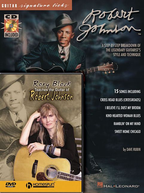 Robert Johnson Bundle Pack: Robert Johnson Signature Licks (Book/CD) and Rory Block Teaches the Guitar of Robert Johnson DVD