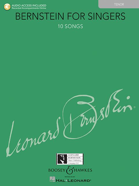 Bernstein for Singers - Tenor: with Piano Accompaniments on CD